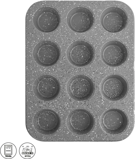 Granieten muffinvorm 12 stuks GRANDE