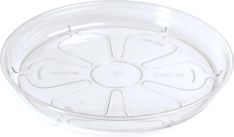 Schotel onder bloempot COUBI 21 cm transparant