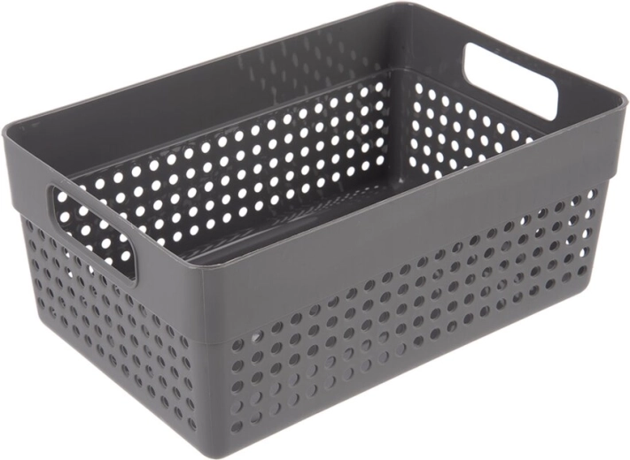 Orion mandje Terra grijs opbergorganizer 23,5 × 15,5 × 10 cm