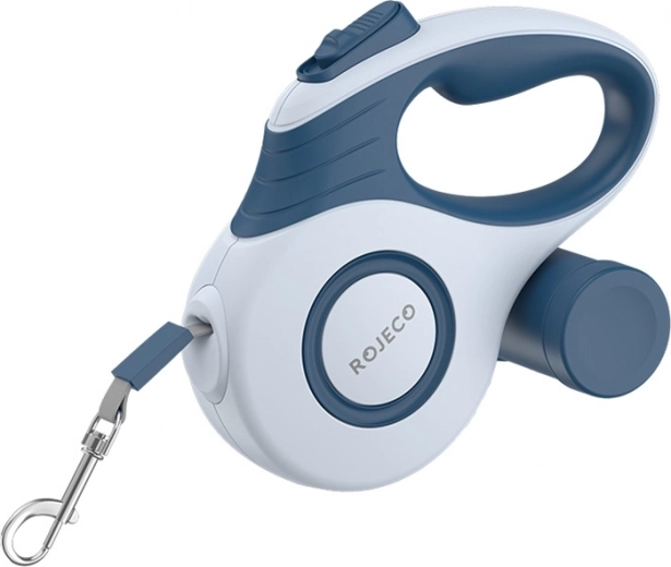 Automatische intrekbare hondenriem blauw 5 m - Rojeco