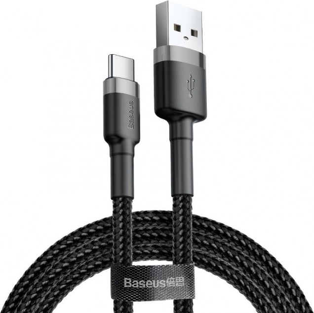 Baseus Cafule USB-C kabel 2A 2m grijs-zwart