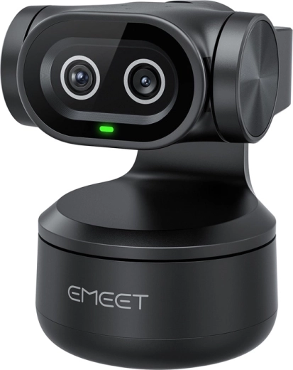 EMEET Pixy 4K-webcamera met dubbele optiek en AI-tracking