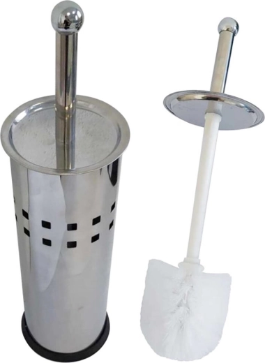 WC-set rond van roestvrij staal, borsteldiameter 8 cm