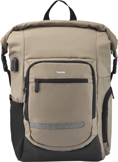 laptoptas rugzak 15,6″ Hama Terra beige