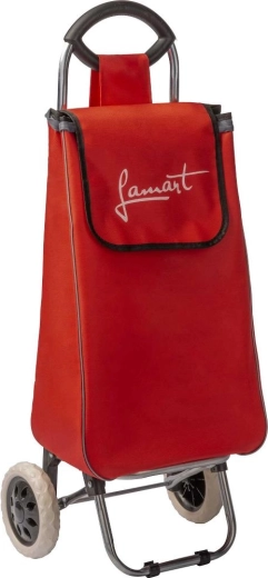 Lamart boodschappen trolley op wielen Mana 35 l rood