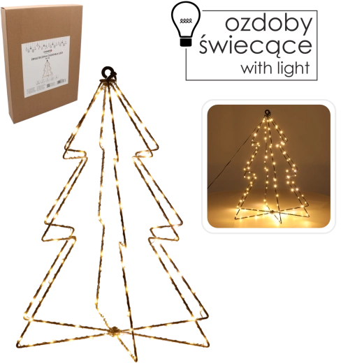 Kerst LED-decoratie – boompje 40 cm, 120 warme LED’s op batterijen