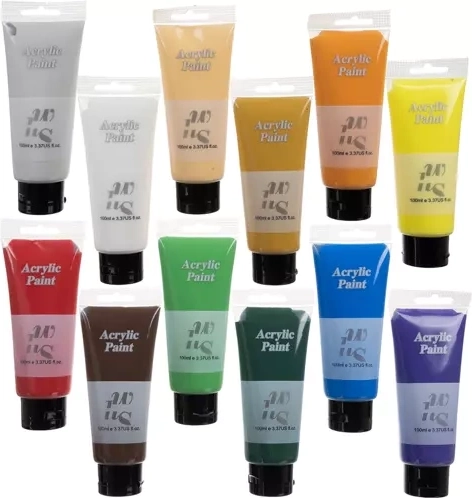 Acrylverfset 12×100 ml MAALEO