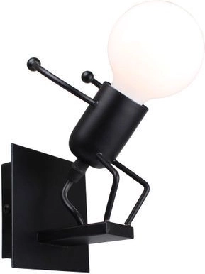 Muur lamp Loft zwart