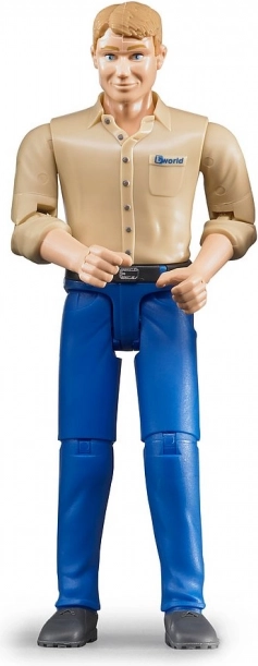 Bruder BWorld figuur man met blauwe broek