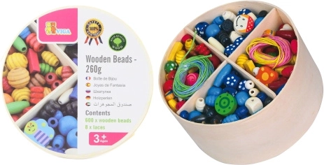 Houten kralen Viga voor creatief maken