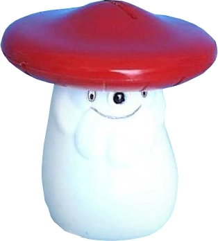 Spaarpot vliegenzwam plastic 12 cm