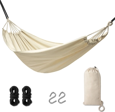 Tuin hangmat Boho 200 cm ecru 120 kg