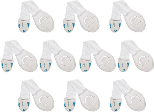 Slot voor kasten 10 stuks wit
