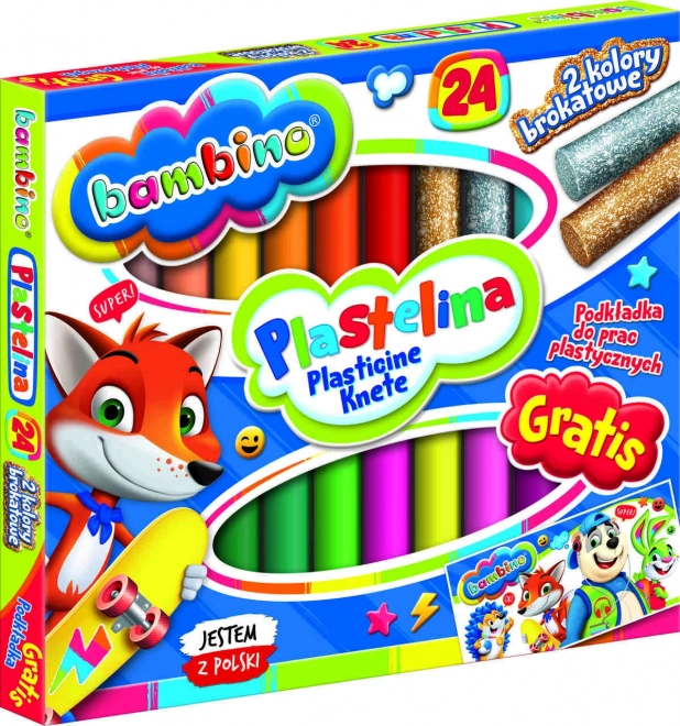 Plastelina Bambino 24 kleuren