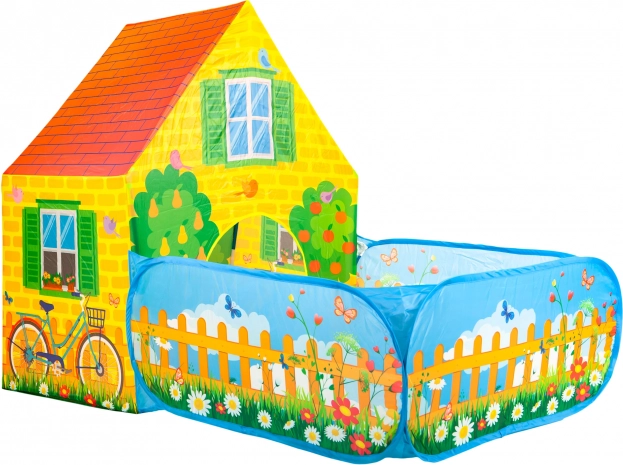 Kinder tent huisje met boerderijthema IPLAY