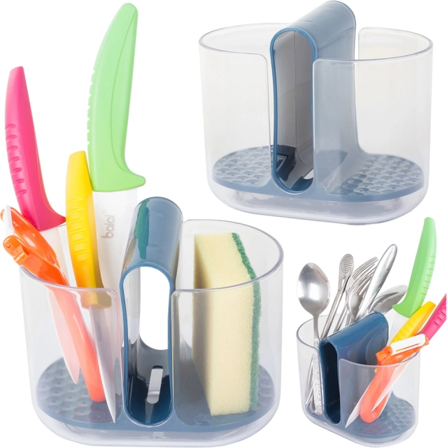 Keukenorganizer voor bestek met afdruiprek