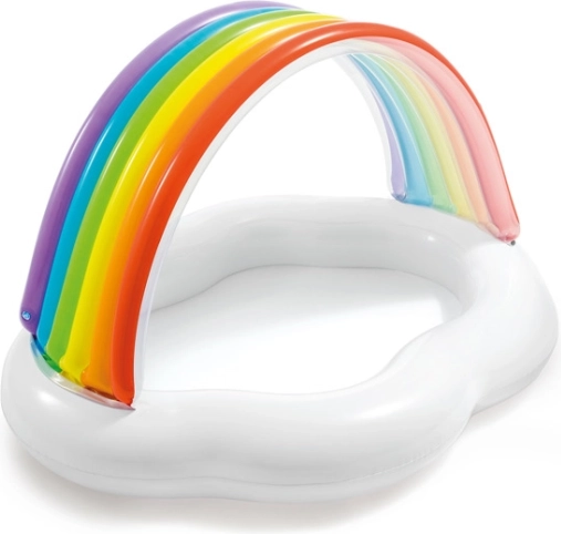 Opblaasbaar kinderzwembad Regenboog 142 x 119 x 84 cm