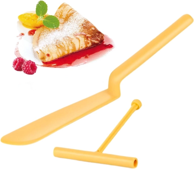 Spatel en roller voor pannenkoeken