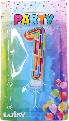 Partykaars nummer 1 streepjes