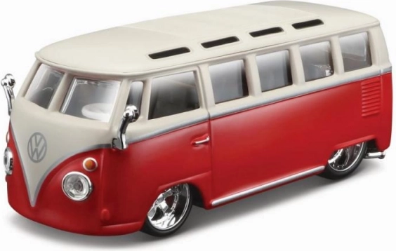 Bburago plus Volkswagen Van Samba rood