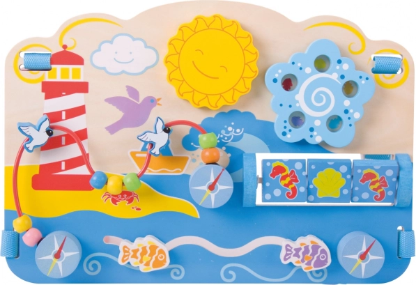 Bigjigs Baby houten motoriekbord zee