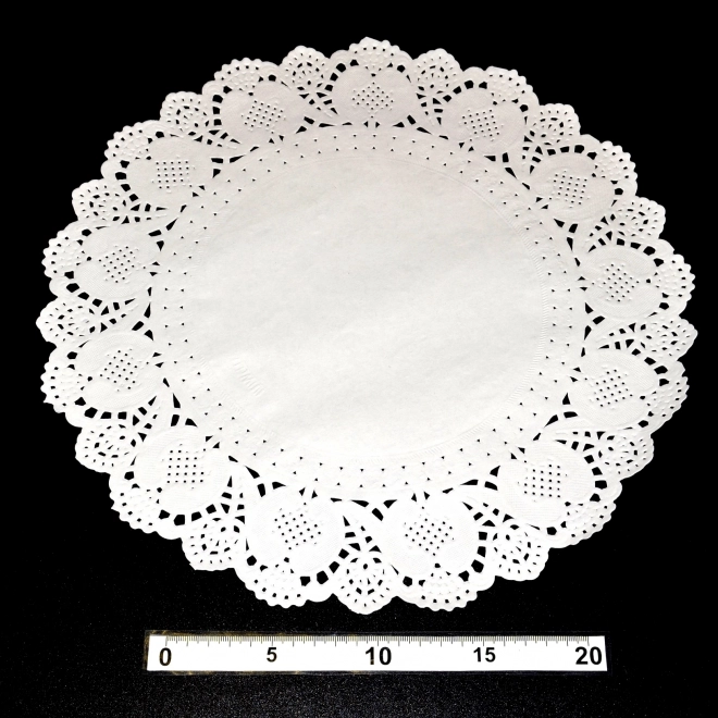 Papieren taartdoilies 36 cm, 8 stuks