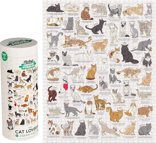 Puzzel voor kattenliefhebbers 1000 stukken van Ridley's Games
