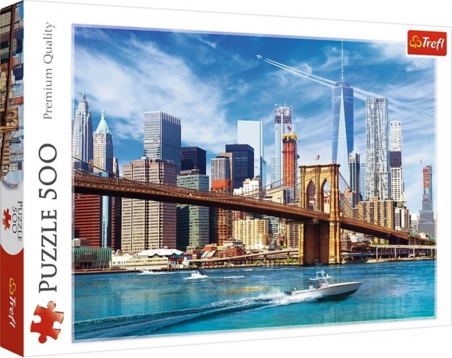 Puzzel 500 stukjes Uitzicht op New York Trefl