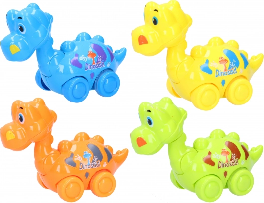 Dinosaurussen met frictie-aandrijving 14 cm – kleurrijke rijdende speelgoedjes voor kinderen