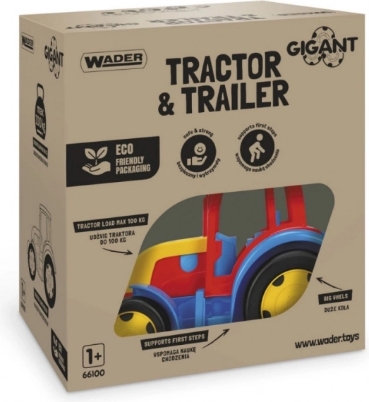 Tractor met aanhanger Gigant 120 cm