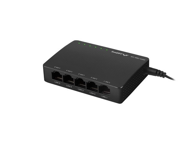 LANBERG DSP2-1005 5x 1Gb/s Niet-Beheerde Gigabit Ethernet Desktop 12V