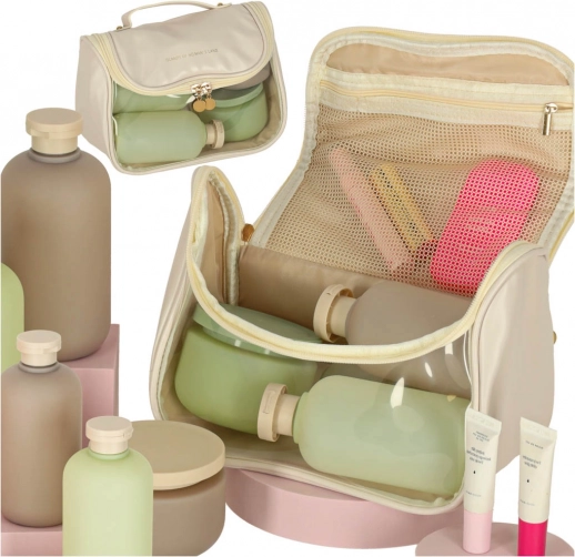 Beige reistoilettas