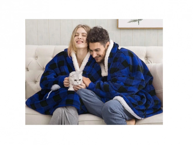 Warme oversized deken hoodie met capuchon