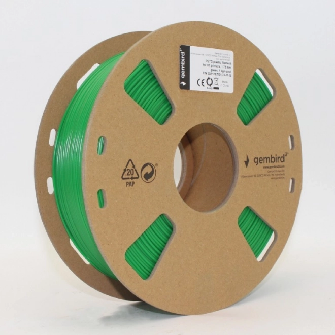 Groen 3D printfilament PETG 1.75 mm