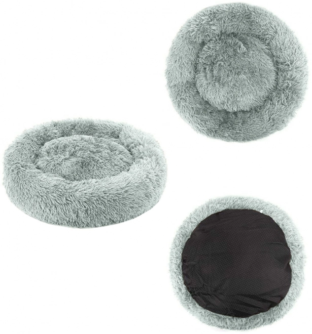 Universele pluche mand voor honden en katten, 60 cm - lichtgrijs