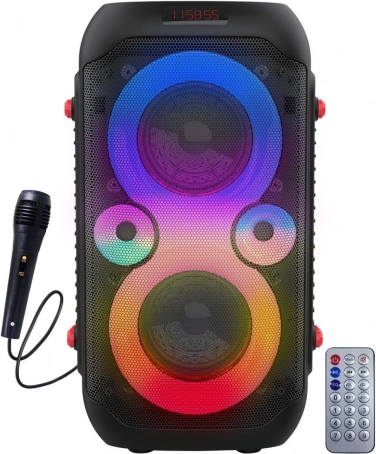Draagbare Bluetooth-luidspreker met LED-verlichting voor karaoke