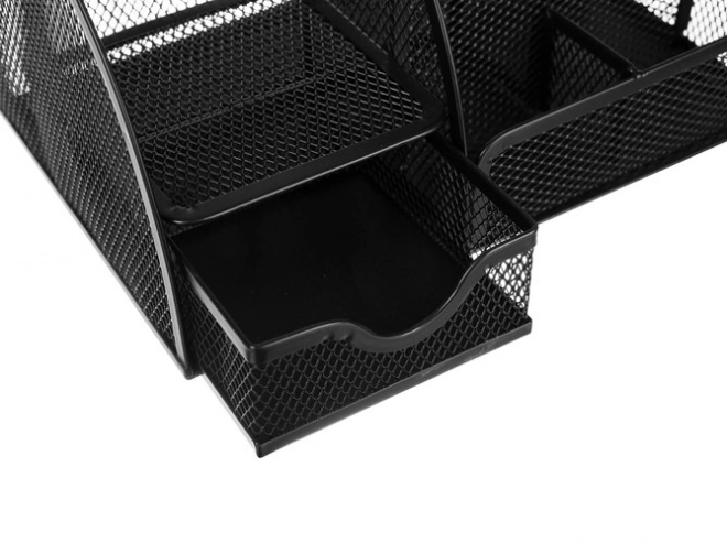 zwarte organizer voor bureau