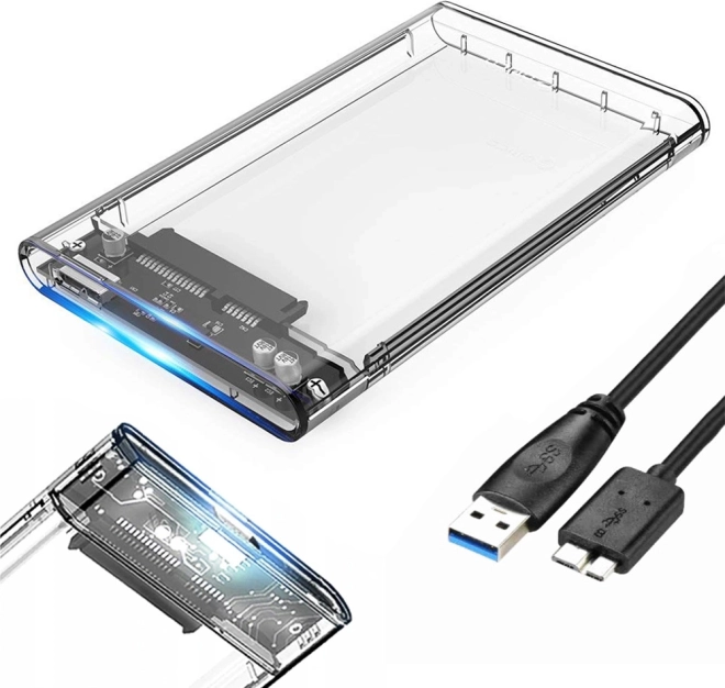 Behuizing voor 2,5'' HDD/SSD met USB 3.0