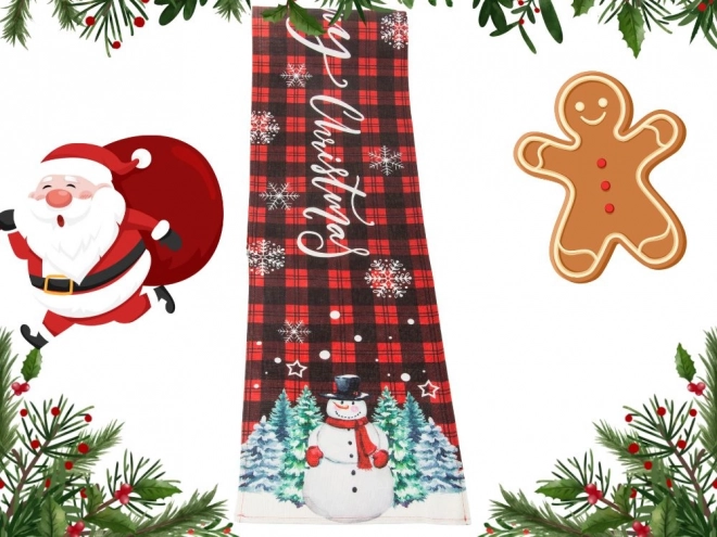 Kerst decoratieve tafelloper