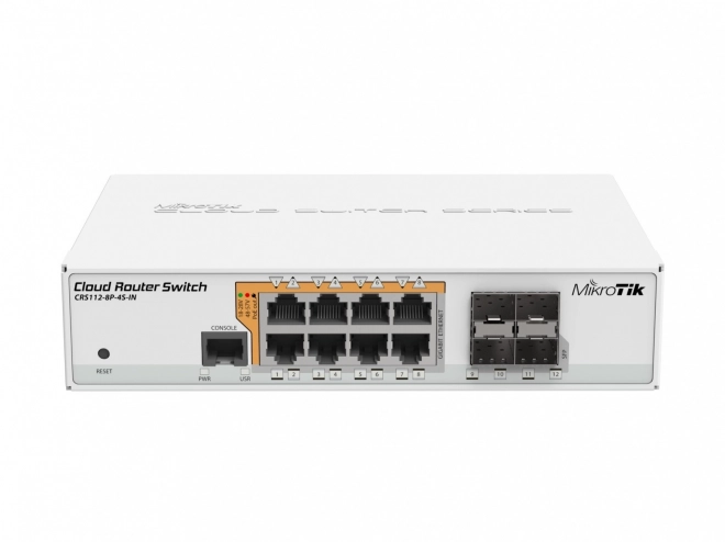 PoE switch MikroTik CRS112-8P-4S-IN met 8xGbE en 4xSFP