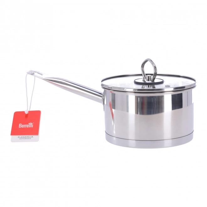 Roestvrijstalen steelpan met deksel Gemini Berretti, 16 cm