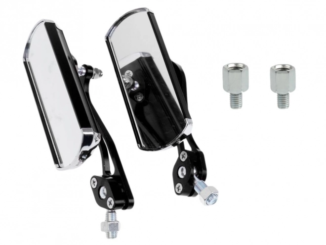Aluminium motorfiets spiegel met lichte houder en adapter
