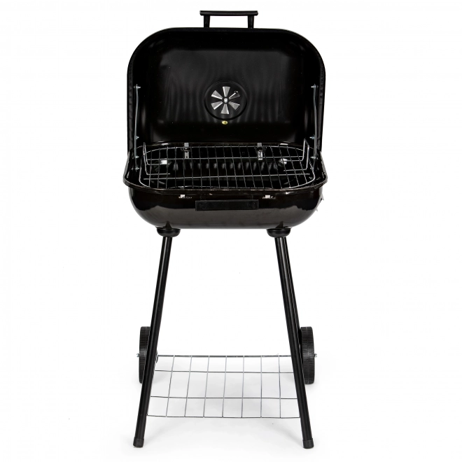 Tuinbarbecue met uitklapbare deksel + wielen
