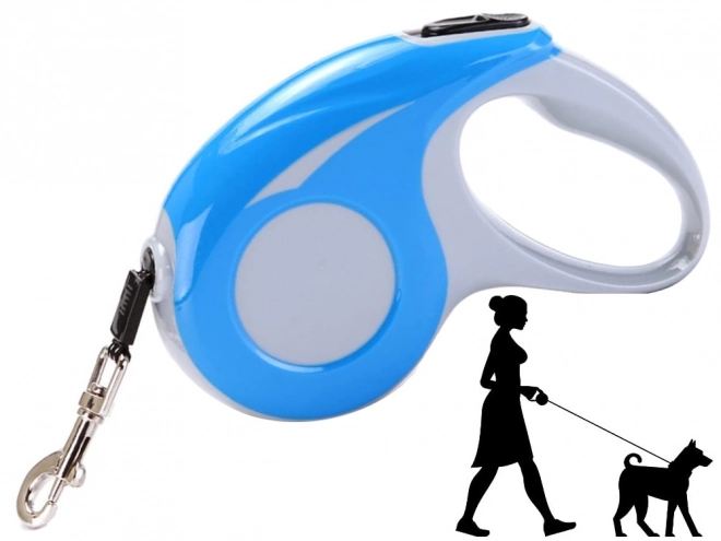 Automatische hondenriem met vergrendeling 5 m 15 kg – Zwart-Wit