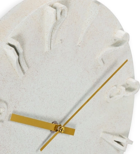 3D-cijfers en gouden wijzers