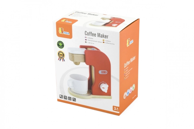 Houten koffiemachine voor kinderen