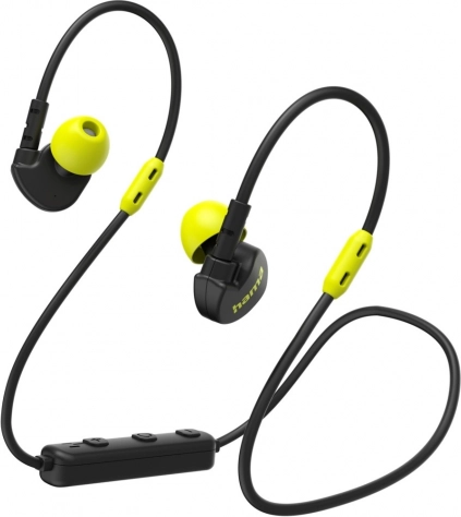 draadloze sportoordopjes hama freedom athletics ii met microfoon, zwart