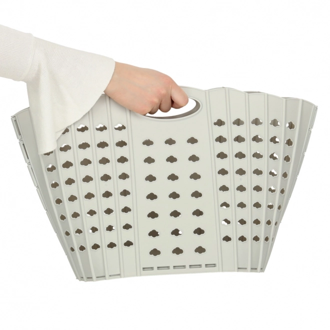 Opvouwbare wasmand badkamerorganizer grijs