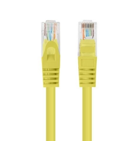 Gele patchkabel kat. 5e UTP 3m 10 stuks