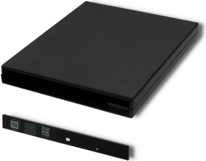 Externe USB 2.0 behuizing voor optisch station CD/DVD SATA 9,5 mm